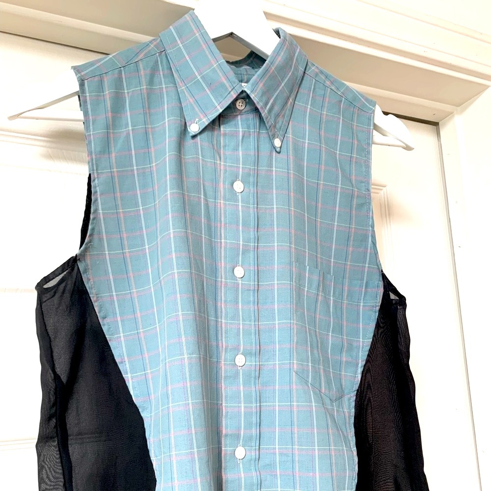 MOVING SALE | NWT Urban Outfitters Women’s Long Plaid Sleeveless Top, Size S - Picture 2 of 4